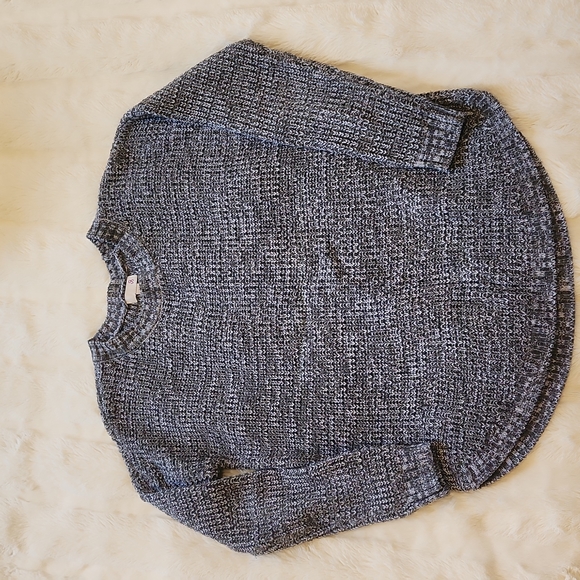 So Crew Neck Ribbed Sweater Grey size M - Picture 1 of 11